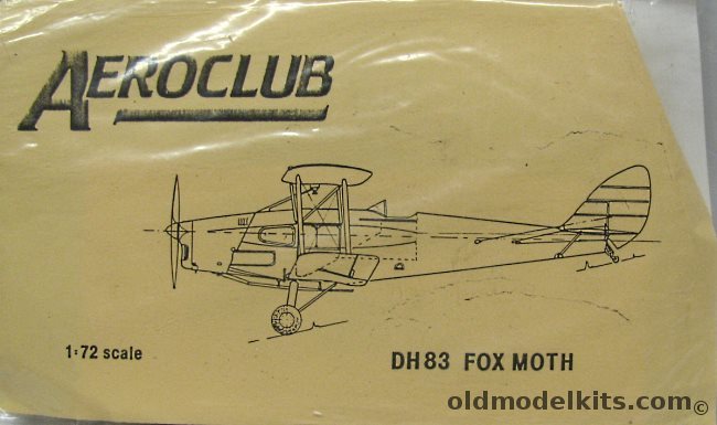 Aeroclub 1/72 DH-83 Fox Moth - Bagged plastic model kit